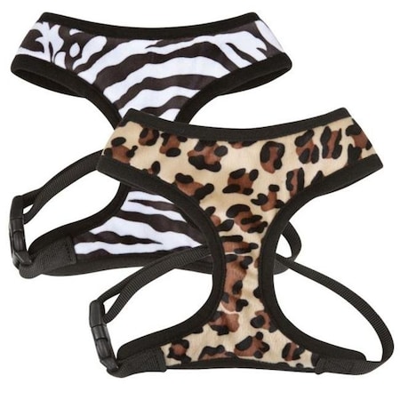 Casual Canine Casual Canine ZA5181 12 12 Plush Print Harness Zebra - Small ZA5181 12 12